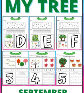 My Tree Theme Worksheets Preschool & Daycare