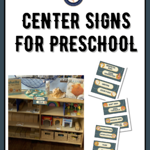 Learning Center Signs